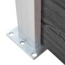 Fence Panel WPC 95x186 cm Black Image 6