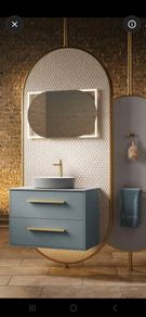 Hib rubin mirror 60 brushed brass