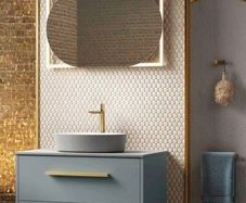 Hib rubin mirror 60 brushed brass