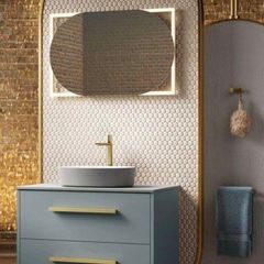 Hib rubin mirror 60 brushed brass