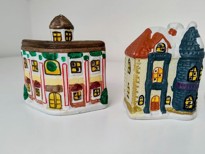 Christmas Winter Town Ceramic Figures