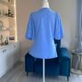 Ladies Cornflower Blue Blouse from Gallery. Size UK 10 / EU 38 Image 8