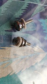 Pair of guitar/bass strap buttons with 4mm screws
