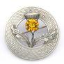 925 Vintage Ward Bros Sterling Silver Scottish Thistle Brooch Image 3