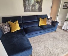 Large L Shaped Sofa & Ottoman