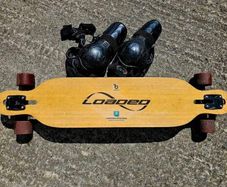 Loaded Dervish Flex 2 Bamboo Longboard + Knee Pads