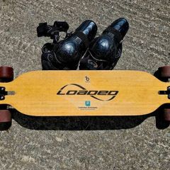 Loaded Dervish Flex 2 Bamboo Longboard + Knee Pads