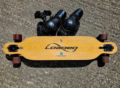 Loaded Dervish Flex 2 Bamboo Longboard + Knee Pads
