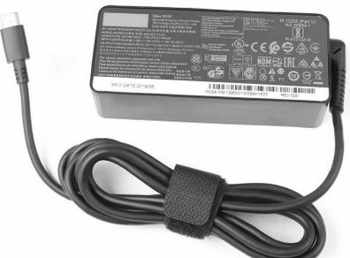 Genuine Lenovo AC Adapter Charger USB Type C ADLX65YCC3D 20V 3.25A 65W (Used)
