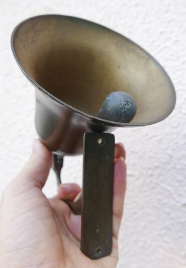 Vintage brass wall-mounted bell