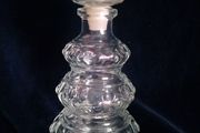 Empoli, glass bottle, bubble glass, vintage decanter