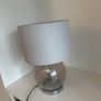 Silver glass Table lamp Image 2