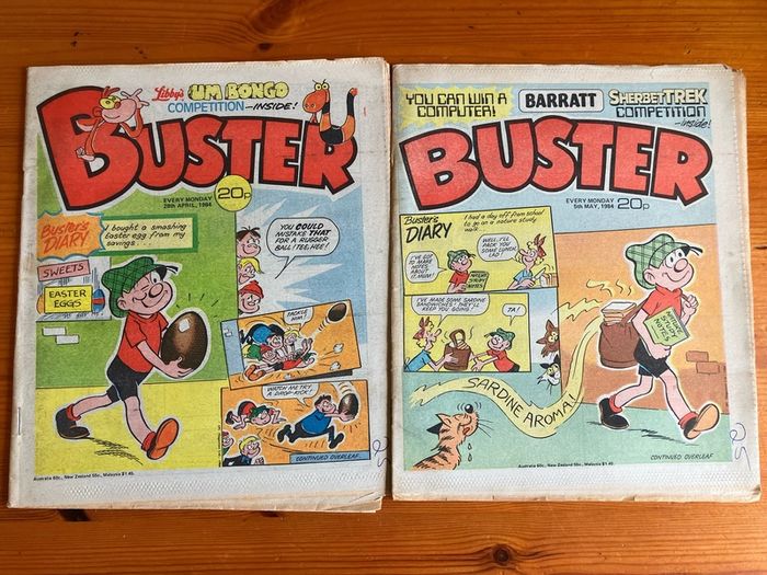 Comics: 'Buster' 1984 (18 magazines)