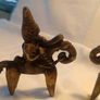 2 X Sokoto 19th Century Bronze Talisman Figures Image 5