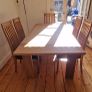 Oak dining table and 6 Chairs Image 2