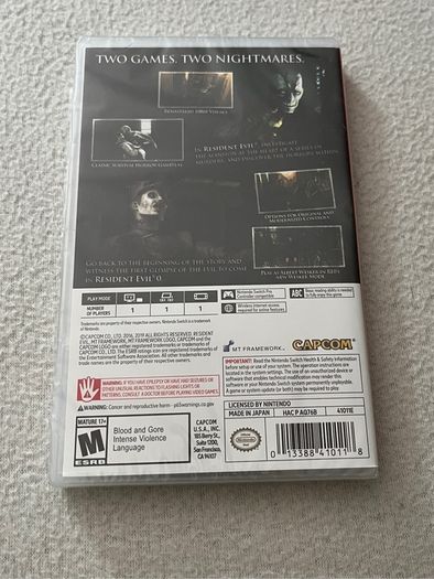 Resident Evil Origins Collection - Nintendo Switch - New/Sealed