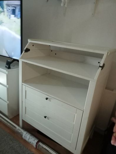 wood changing table