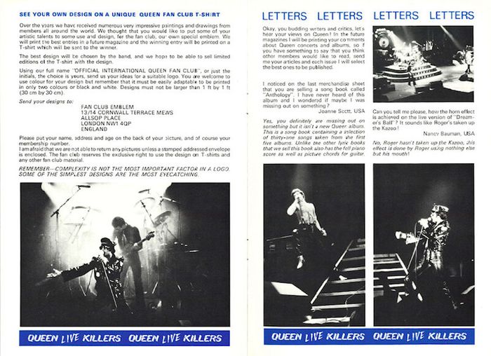 Queen Fan Club Magazines 1979 X 4 - Spring, Summer, Autumn & Winter