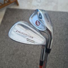 Masters Pitching wedge and Slazenger Sand wedge golf club irons