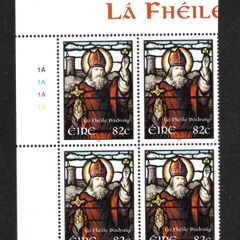 2010 Ireland St Patrick's Day (St. Patrick's Cathedral, Co. Armagh) Commemorative Stamp Plate Block 1A1A1A1A Mint Never Hinged (MNH)