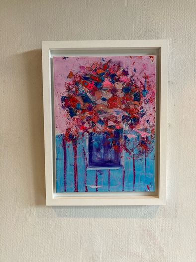 Original Painting Irish Abstract Floral Original Floral Painting Original Art contemporary Irish art