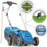 33cm 1200w Corded Electric Lawnmower 230v / 240v lightweight with Roller Mulching, 3 cutting heights, 30L grass bag, Foldable handles Image 4