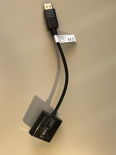 VGA to display port convertor cable