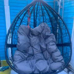 Hanging Egg Chairs with Stands & Cushions  80 Each or 150 the Pair