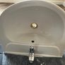 wall-hung bathroom basin with full pedestal Image 4