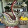 Two Thai vintage handmade swans Image 2