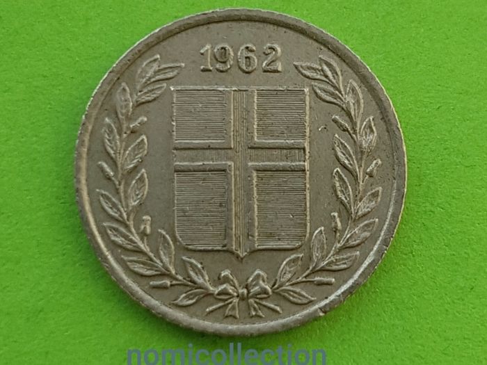 Iceland 1962 year coin.