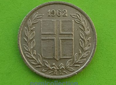 Iceland 1962 year coin.