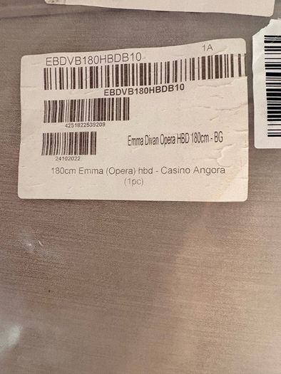 Emma Superking Headboard Neutral