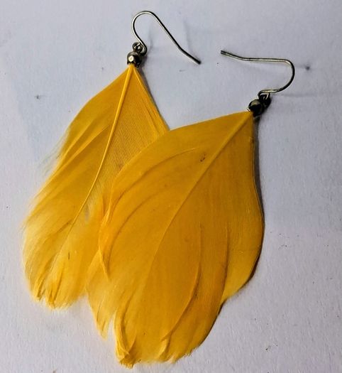 Boho Golden Feather Indie Style Earrings