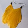 Boho Golden Feather Indie Style Earrings Image 2