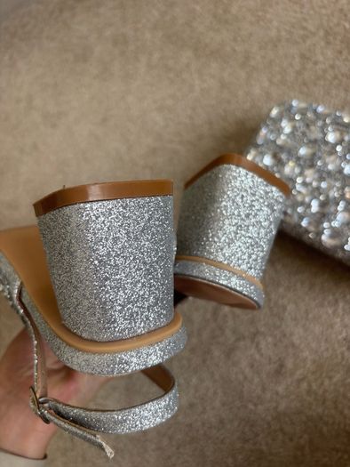 Diamond heels and bag