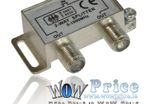 4867 2 Way Digital Tv Aerial Sat Freeview F Plug Coax Signal Cable Splitter