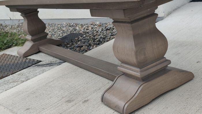 200cm Vintage Ash Dining Bench Rustic