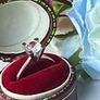 Sterling Silver Cathedral-Style Mounting Solitaire Cublic Zirconia Ring. Size N/O. Image 5