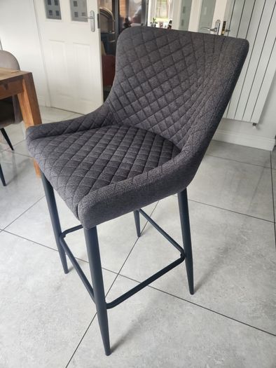 3 x charcoal jysk bar stools