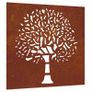 Corten Steel Tree Wall Art Garden Decoration 55 x 55 cm Image 5