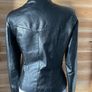 leather womens jacket black Outer Edge size 10 Image 8