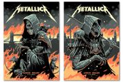 Metallica M72 London 3rd / 5th July - 2 x A3 Posters (Reprints)
