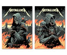 Metallica M72 London 3rd / 5th July - 2 x A3 Posters (Reprints)