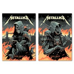 Metallica M72 London 3rd / 5th July - 2 x A3 Posters (Reprints)