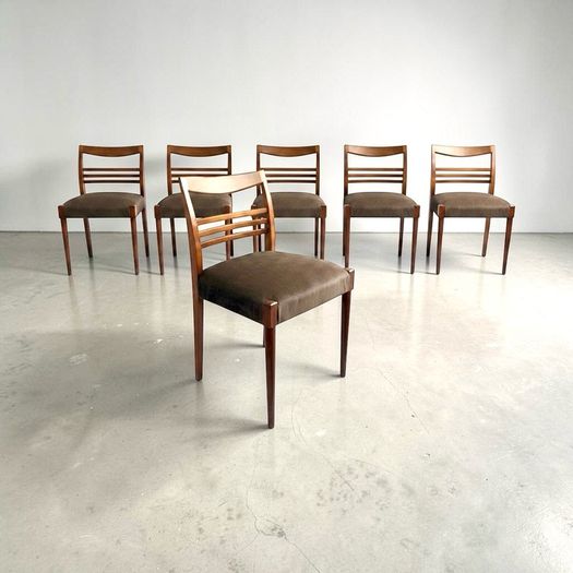 midcentury retro vintage dining chair set