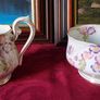 Vintage 33 Piece Royal Albert Crown China Floral Spray Tea Set For 10 Person Setting Made In England Image 7