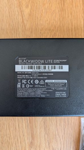 Razer BlackWidow STORMTROOPER mechanical keyboard