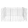 Gabion Raised Bed Steel 180x90x100 cm Silver Image 4