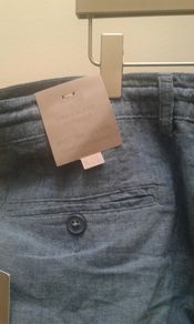 Womens Linen mix trousers.
